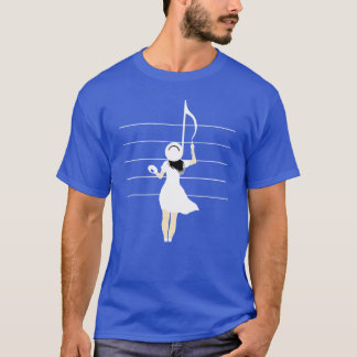 T-shirt Notes musicales pour la musique classique de Woman
