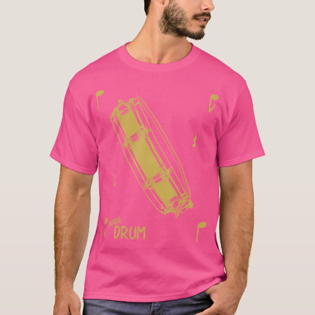 T-shirt Notes musicales Snare Drum (Devant)