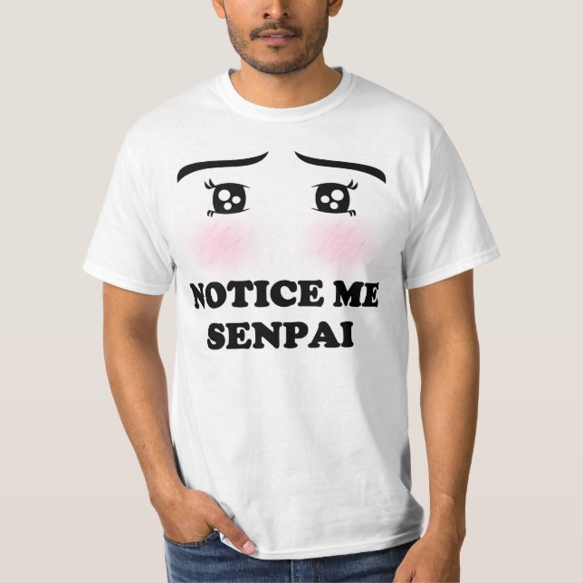 T-shirt Notez-moi fille de rougissement Kawaii Manga (Devant)