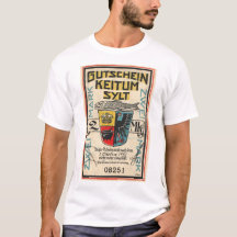 T-shirt Notgeld de Keitum (Sylt) 2 Mark vintage