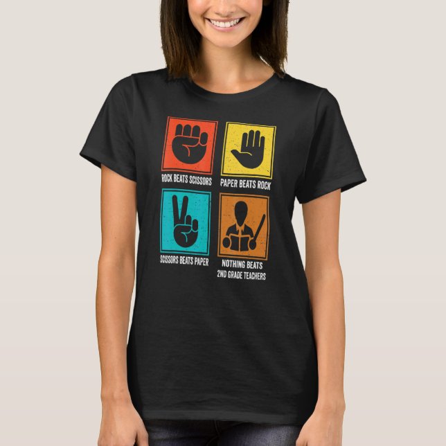 T-shirt Nothing Beats 2nd Grade Teachers Second Grade (Devant)