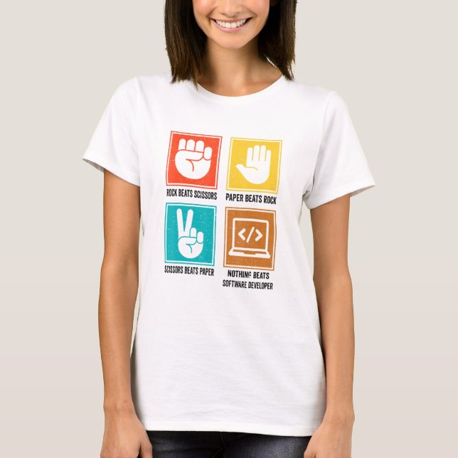 T-shirt Nothing Beats Software Developer Programmer Coding (Devant)