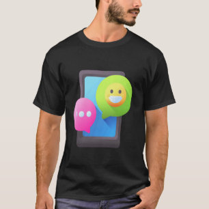 T-shirt Notification de texte de message de téléphone mobi