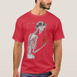 T-shirt Notre Amour est Eternal Gothic Skeleton Lovers T-S