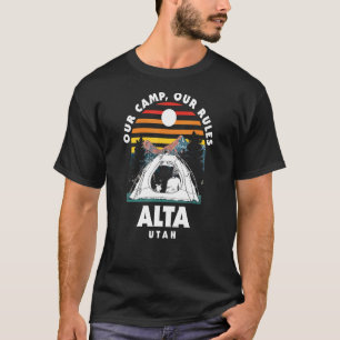 T-shirt Notre Camp Nos Règles Alta Camping Utah Camper Ran