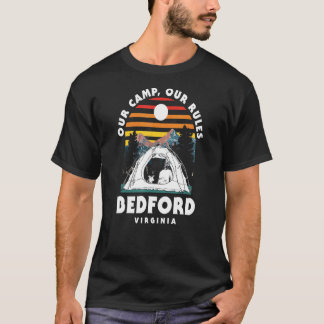 T-shirt Notre camp Nos règles Bedford Camping Virginia Cam