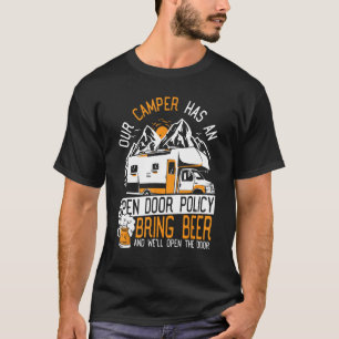 T-shirt Notre Camper A Une Politique De Porte Ouverte RV C