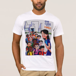 T-shirt Notre classe est une famille pour les femmes