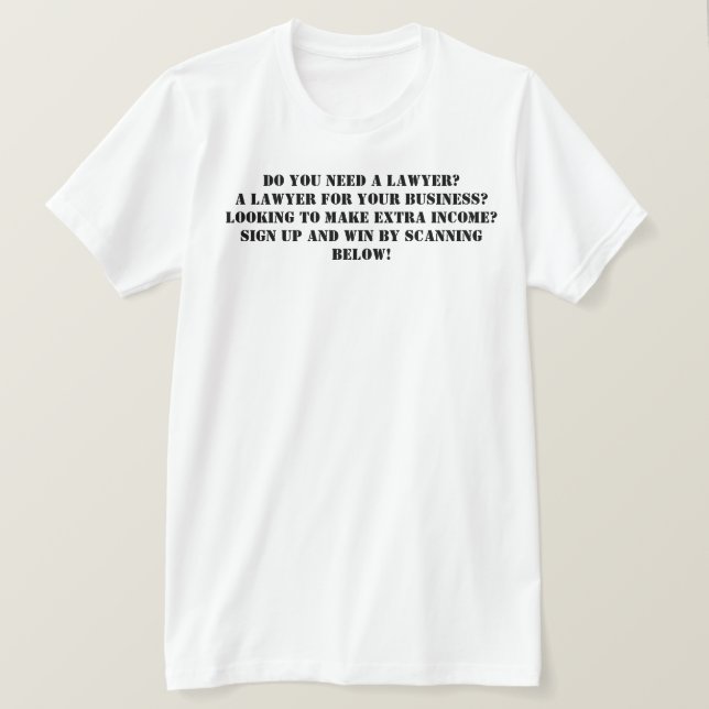 T-shirt Notre conception juridique (Design devant)