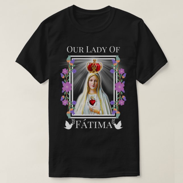 T-shirt Notre-Dame de Fatima Coeur immaculé du Bienheureux (Design devant)