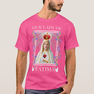 T-shirt Notre Dame De Fatima Immaculée Coeur Du Bienheureu