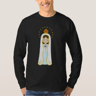 T-shirt Notre Dame de Fatima Rosaire Prière Sainte Marie B