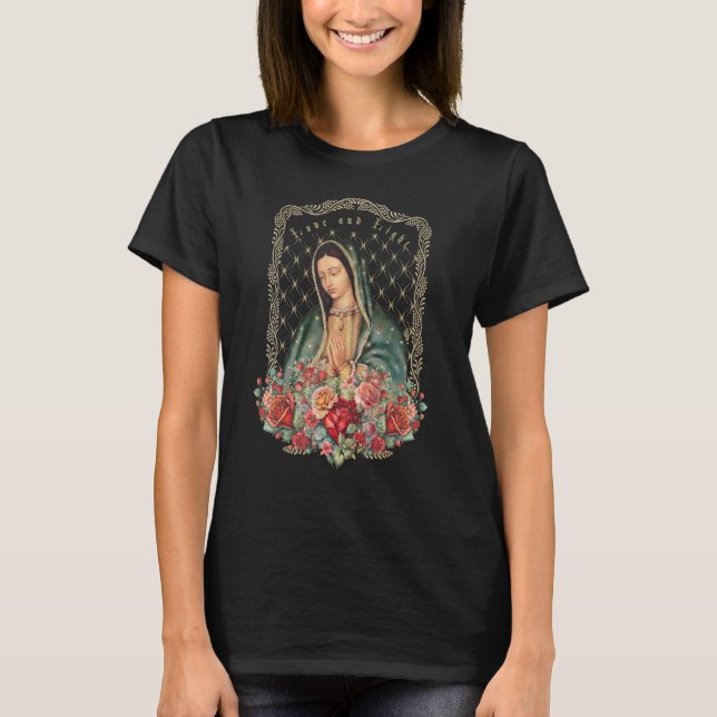 T-shirt Notre-Dame de Guadalupe Vierge Marie Catholique Sa (Devant)