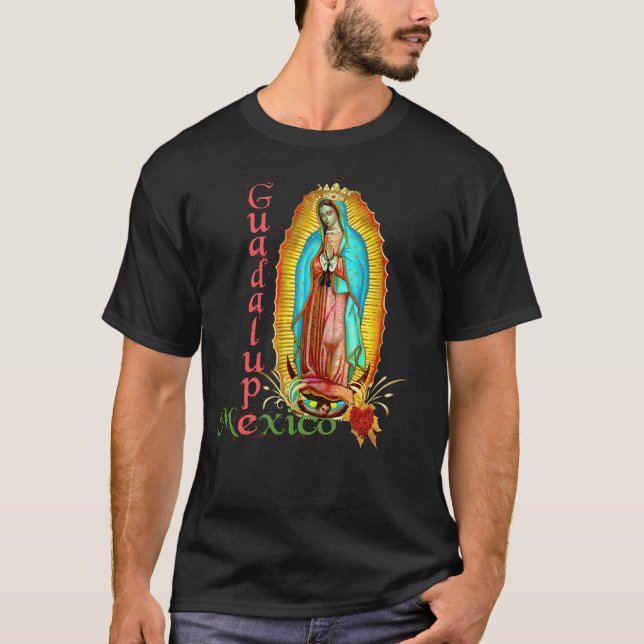 T-shirt Notre-Dame de Guadalupe Vierge Marie Mexique Mexiq (Devant)
