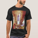 T-shirt Notre-Dame de Lourdes<br><div class="desc">Notre-Dame de Lourdes est vénérée sous ce titre par l'Église catholique romaine en raison de ses apparitions qui ont eu lieu à Lourdes,  en France.</div>