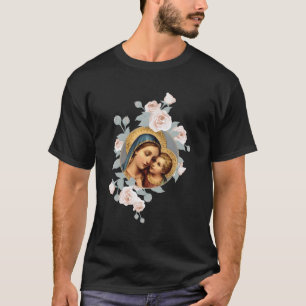 T-shirt Notre Dame Du Bon Remède Béni Mère Mary Art Ca