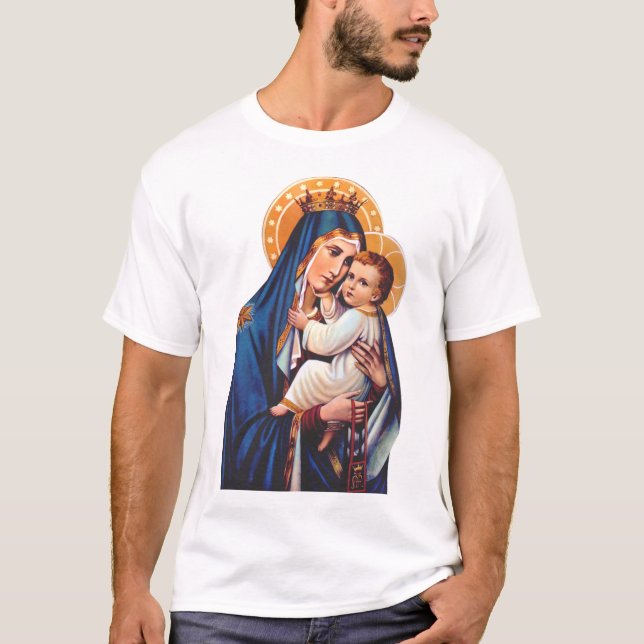 T-shirt Notre-Dame du Mont-Carmel Art dévotionnel (Devant)
