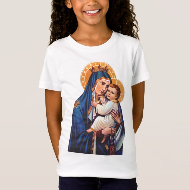 T-Shirt Notre-Dame du Mont-Carmel Art dévotionnel (Devant)