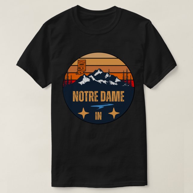 T-shirt Notre Dame, Indiana (Design devant)