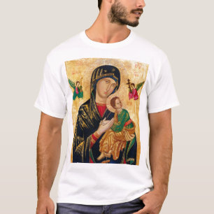T-shirt Notre Dame Perpétuelle aide Virgin Mary Icon Russi