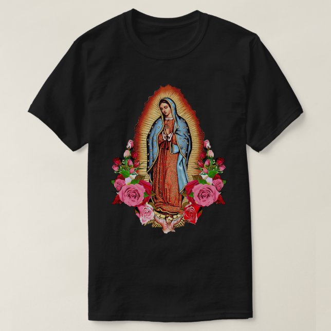T-shirt Notre Dame Virgen De Guadalupe Vierge Marie Gracia (Design devant)