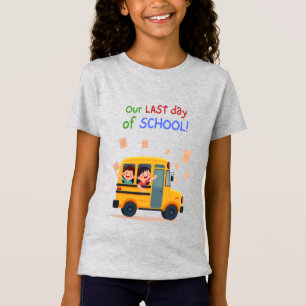 T-Shirt Notre Dernière journée d'école - Fun Kids Bus