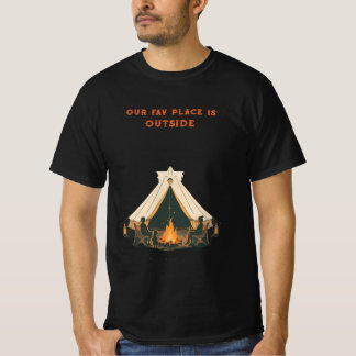 T-shirt Notre Endroit Préféré Est À L'Extérieur | Style Qu