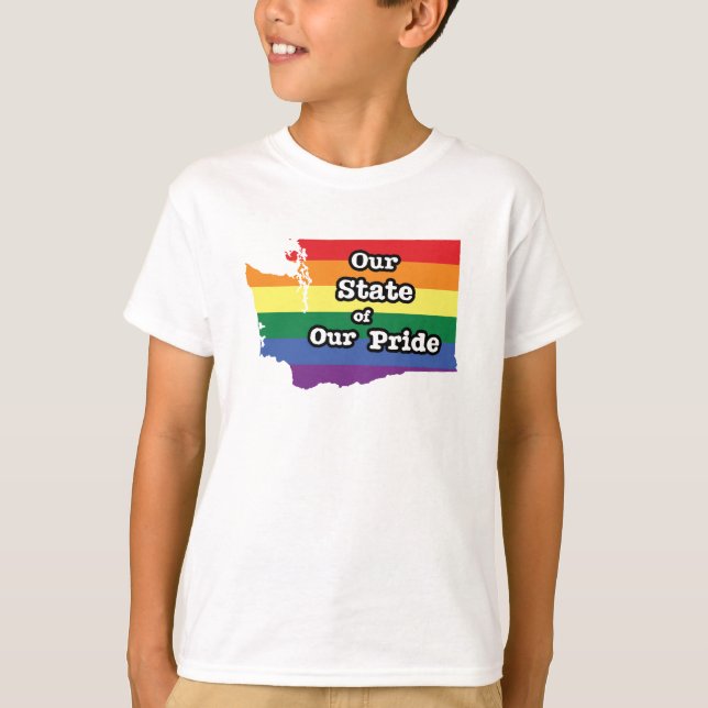 T-shirt Notre État de notre fierté| Washington (Devant)