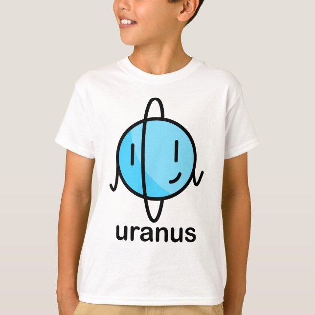T-shirt Notre grand gros système solaire - Uranus (Devant)