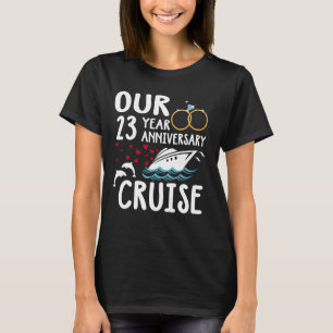 T-shirt Notre mariage Mariage de croisière de 23 ans