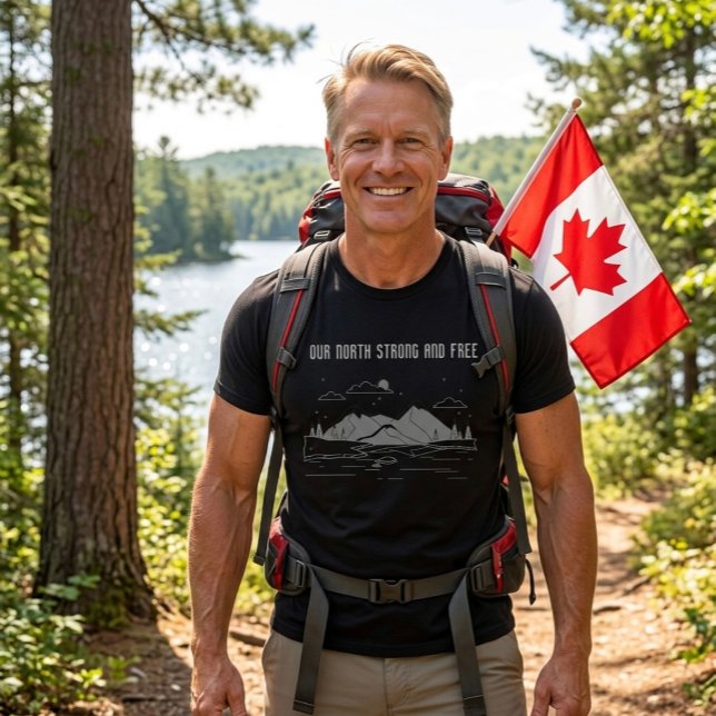 T-shirt Notre Nord Fort Et Libre. (Créateur téléchargé)