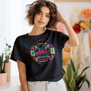 T-shirt notre petite fête d'anniversaire Retro Neon 80's