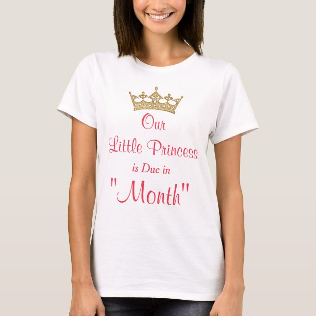 T-shirt Notre petite princesse Maternity Shirts avec (Devant)
