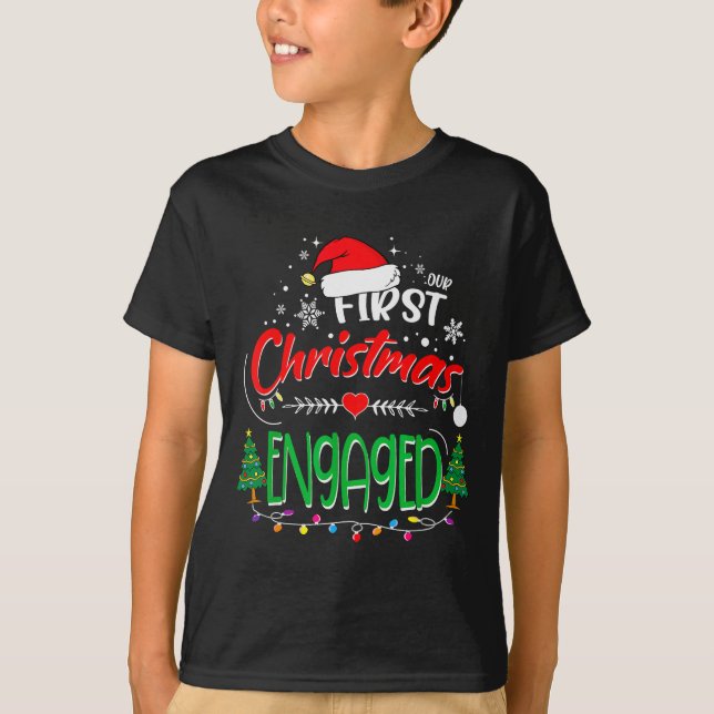 T-shirt Notre premier Noël engagé 2021 1er Noël  (Devant)