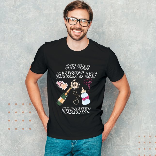 T-shirt Notre première chemise à Fête des pères, chemise à (Créateur téléchargé)