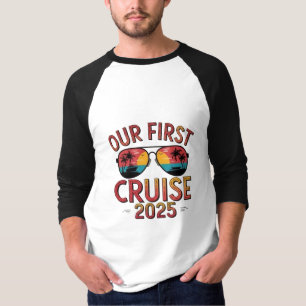 T-shirt Notre première croisière 2025 - Correspondance de