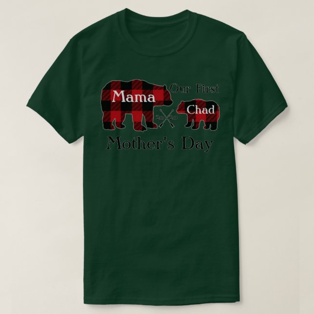 T-shirt Notre première fête des mères (Design devant)