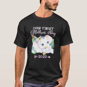 T-shirt Notre première fête des mères 2022 Maman élép