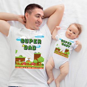 T-shirt Notre première Fête des pères Nouveau papa et bébé