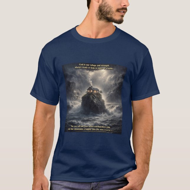 T-shirt Notre refuge et force (Devant)