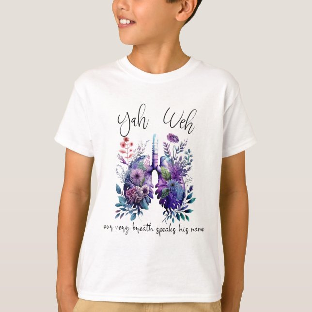 T-shirt Notre Respiration Parle Son Nom Yhwh Christian Rel (Devant)