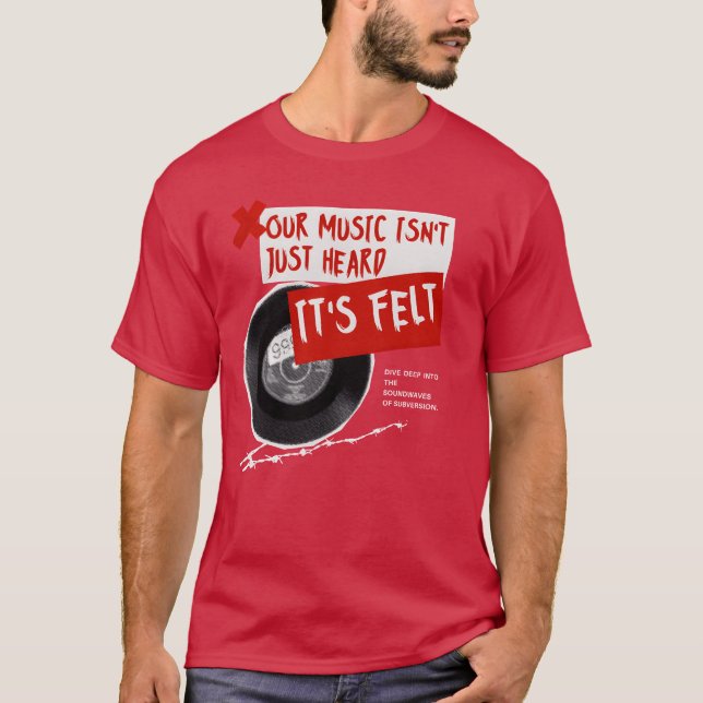 T-shirt Notre rétro de musique (Devant)