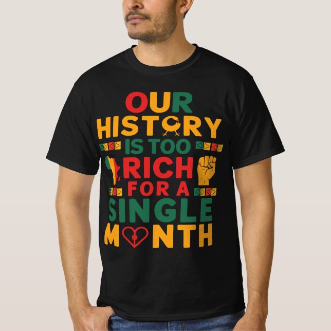 T-shirt Notre riche histoire célèbre l'année du patrimoine (Devant)