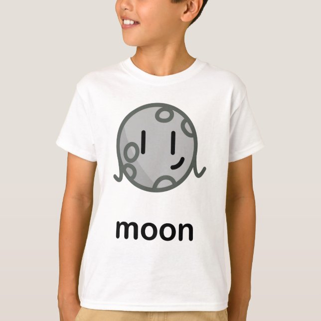 T-shirt Notre Système Solaire Gros - Lune (Devant)