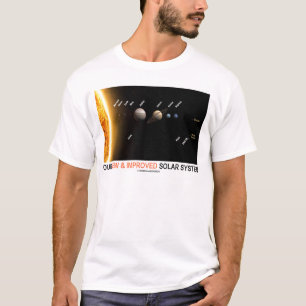 T-shirt Notre système solaire nouveau et amélioré (humo