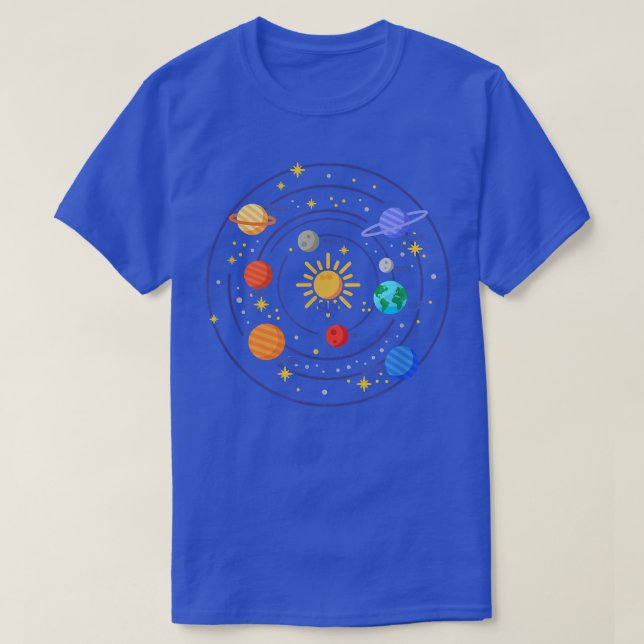 T-shirt Notre Système Solaire Science Education - Cosmolog (Design devant)