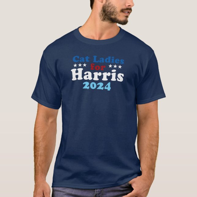 T-shirt Notre temps est Meow—Chat Ladies for Harris T-Shir (Devant)