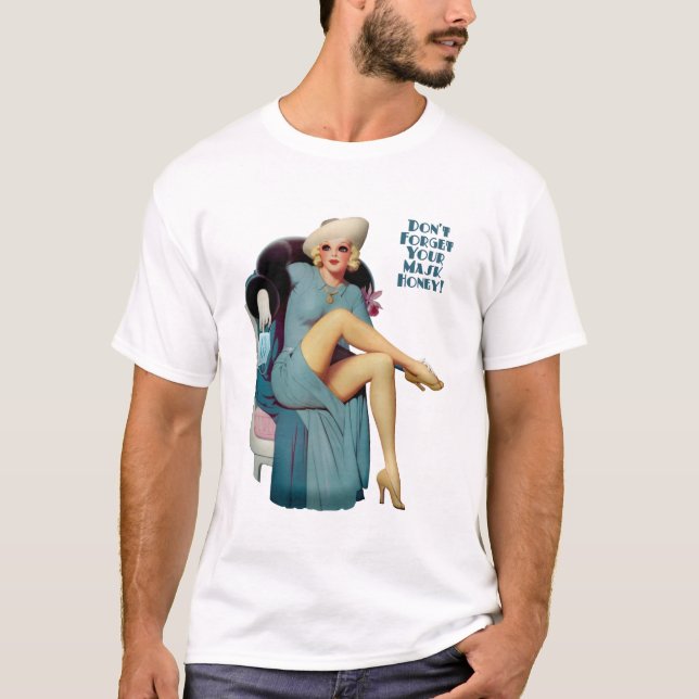 T-shirt N'oublie pas ton miel au Masque ! (Devant)