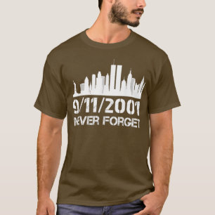 T-shirt N'oubliez jamais 911 20e anniversaire mémorial du 