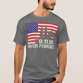 T-shirt N'oubliez jamais 9 11 20e anniversaire Patriot Day